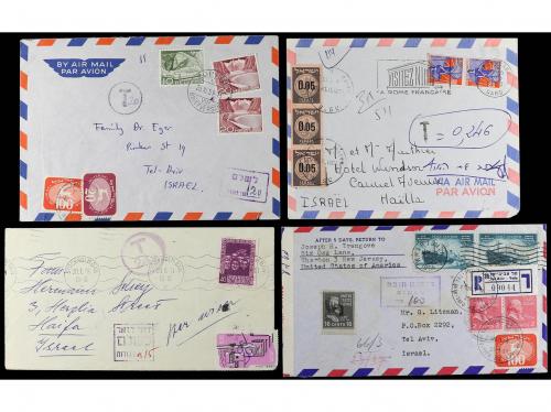 ✉ ISRAEL. 1940-60. 14 covers with postage due stamps. 