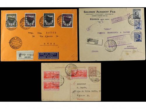 ✉ 1920-40. 7 covers, diverse frankings. 