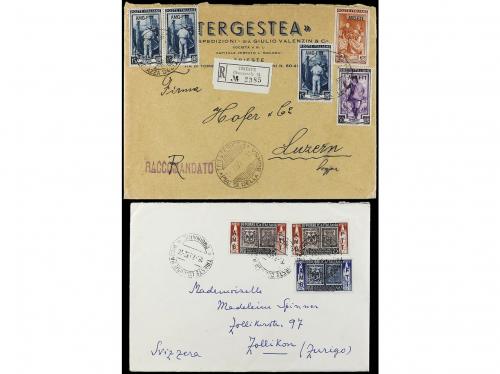 ✉ TRIESTE. 1948-54. 6 covers, diverse frankings. 