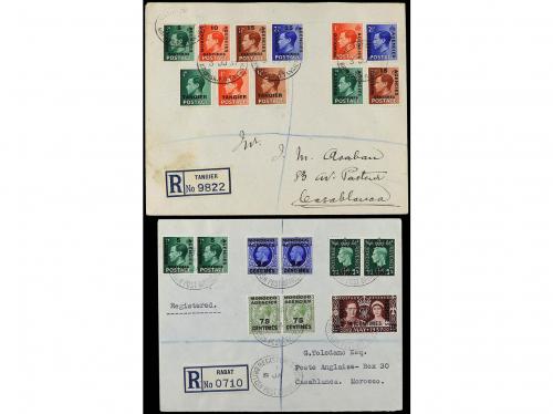 ✉ MARRUECOS. 1903-37. 9 covers of French and British zone. 