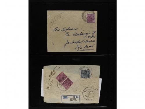 ESPAÑA. 1919-45. Lot of 15 covers with Indian stamps used i