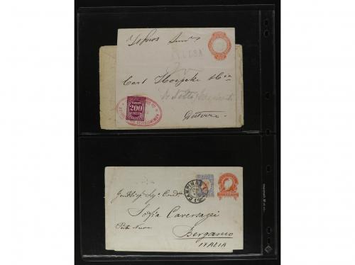 ✉ BRASIL. 1870-1899. Lot of 56 covers and postal stationary