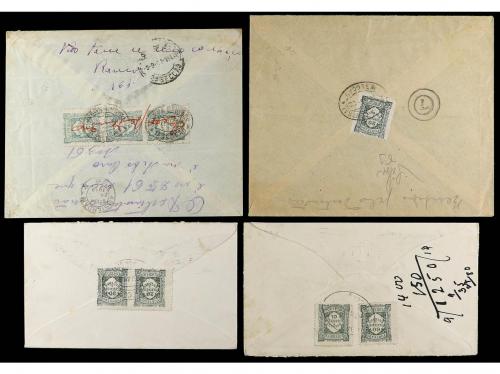 ✉ PORTUGAL. 1919-40. 8 covers with POSTAGE DUE stamps. 