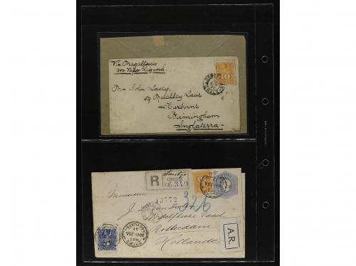 ✉ CHILE. 1880-1900. Lot of 61 covers. 