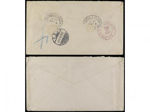 ✉ PUERTO RICO. 1905-09. 2 covers US Occupation. 