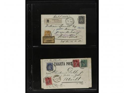 ✉ CHILE. 1890-1900. Lot of 43 covers. 