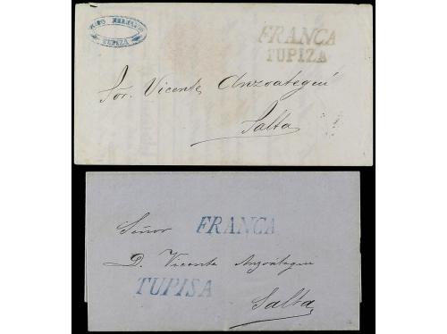 ✉ BOLIVIA. 1872-79. Lot of 5 covers.