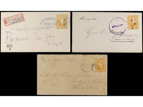 COSTA RICA. 1887-1930. Lot of 19 covers and cards with diver