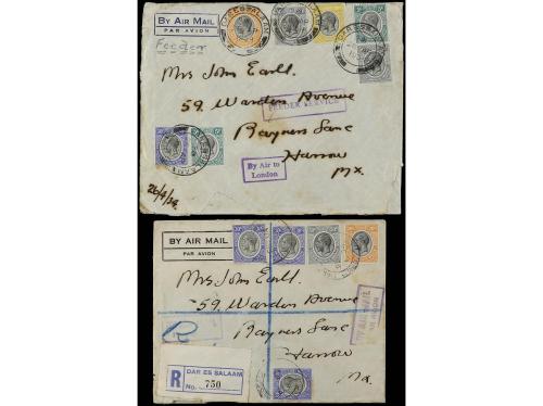✉ NYASSALAND. 1909-34. Lot of 6 covers with diverse franking