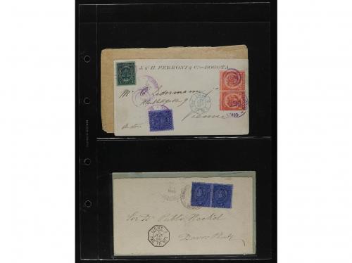 ✉ COLOMBIA. 1890-1920. Lot of 38 covers and cards. 