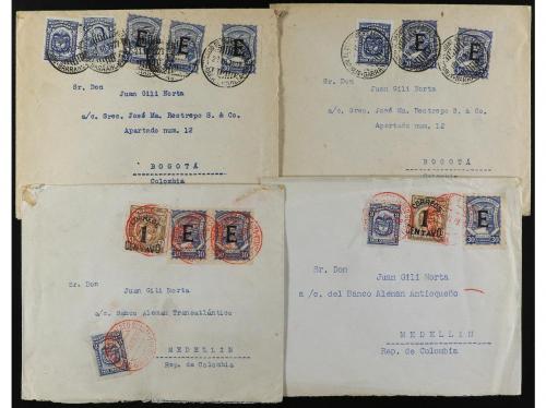 ✉ COLOMBIA. 1925-31. SCADTA. Lot of 24 Air Mail covers. 