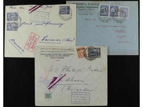 ✉ COLOMBIA. 1925-31. SCADTA. Lot of 24 Air Mail covers. 