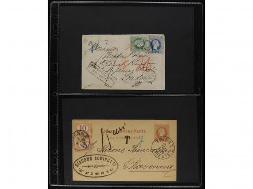 ✉ AUSTRIA. 1868-82. Lot of 8 covers and cards. 