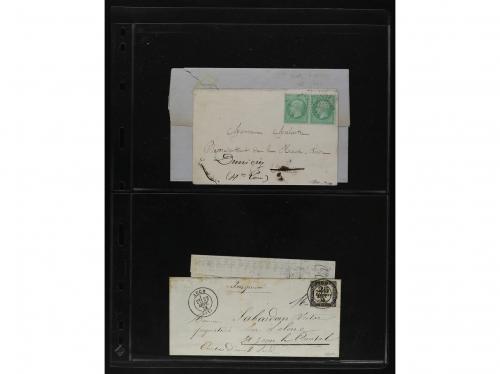 FRANCIA. 1850-1920. Lot of 109 covers and cards.