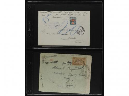 FRANCIA. 1850-1920. Lot of 109 covers and cards.