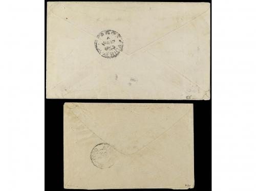 ✉ BENIN. 1899-1900. 2 covers. 