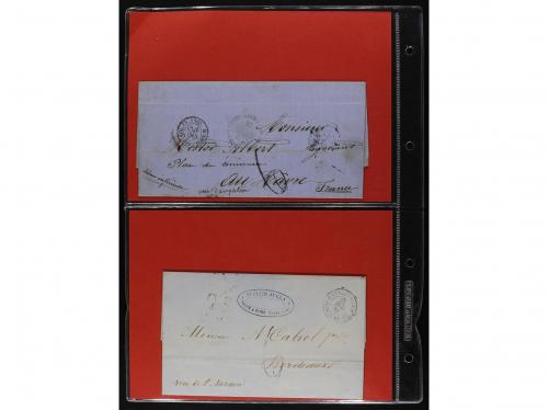 GUADALUPE. 1824-1867. Lot of covers. 