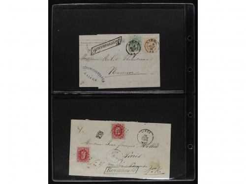 ✉ BELGICA. 1872-81. Lot of 29 Registered Covers. 