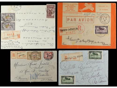 ✉ MARRUECOS. 1896-1945. Lot of 15 covers and cards. 