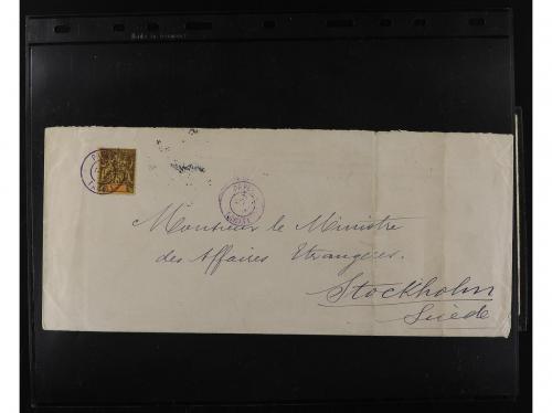 ✉ TAHITI. 1871-1920. Lot of 12 covers and cards. 