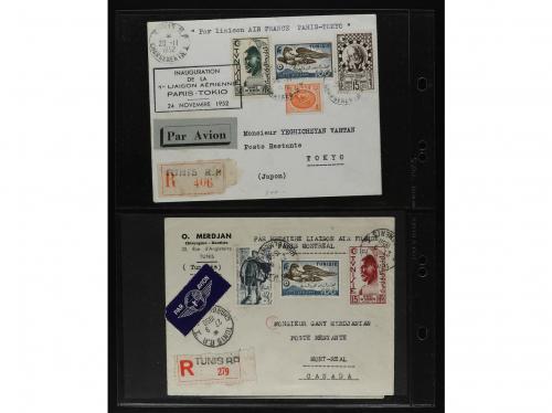 ✉ TUNEZ. 1858-1950. Lot of 12 covers. 