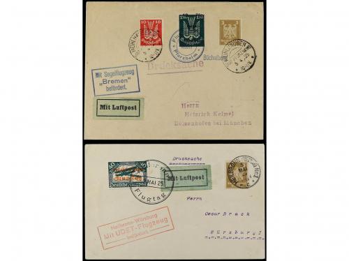 ✉ ALEMANIA. 1912-25. 6 airmail covers and cards. 
