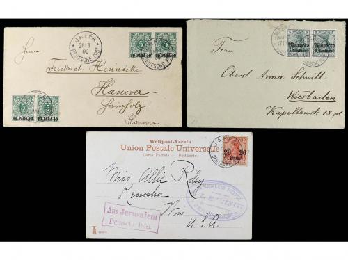 ✉ COLONIAS ALEMANAS. 1900-13. Lot of 10 covers and cards. 