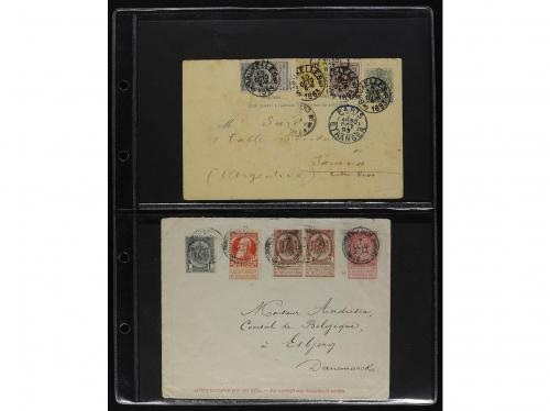 ✉ BELGICA. 1900-1915. Lot of 167 covers. 