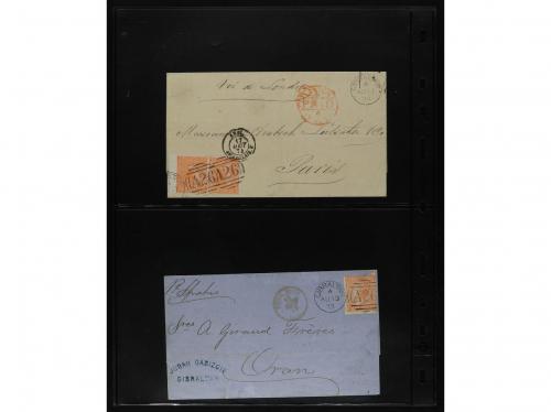 ✉ GIBRALTAR. 1860-1890. Lot of 20 covers. 