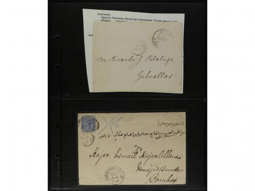 ✉ GIBRALTAR. 1860-1890. Lot of 20 covers. 