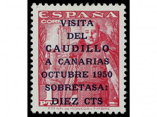 * ESPAÑA. Ed. 1083A/B. CANARIAS CORREO I Tirada. 2 valores. 
