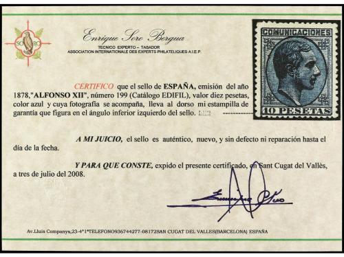 * ESPAÑA. Ed. 191, 194, 196/99. CONJUNTO de sellos en nuevo.