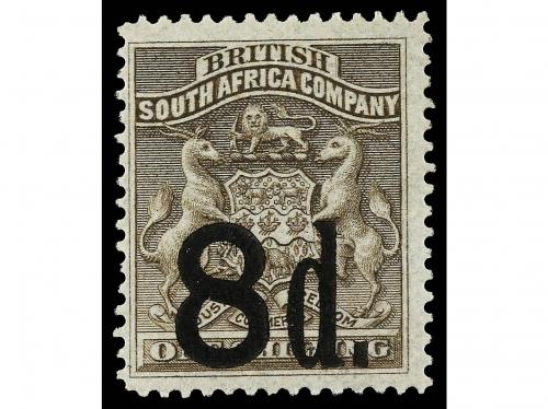 * RHODESIA. Sg. 14/17. 1892. FOUR values, complete set. Yv.