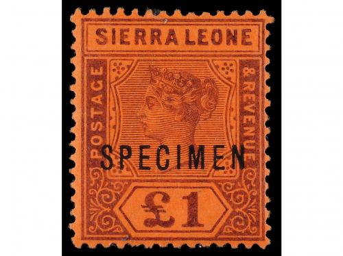 */° SIERRA LEONA. Sg. 41/53. 1896-7. COMPLETE set, mostly u