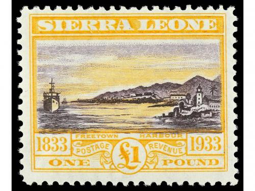 * SIERRA LEONA. Sg. 168/80. 1933. THIRTEEN values, complete