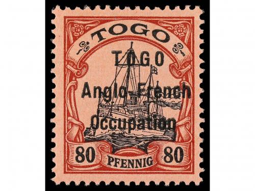 * TOGO. Sg. H1/7, H9. 1914. ANGLO-FRENCH OCCUPATION. 3 pf.