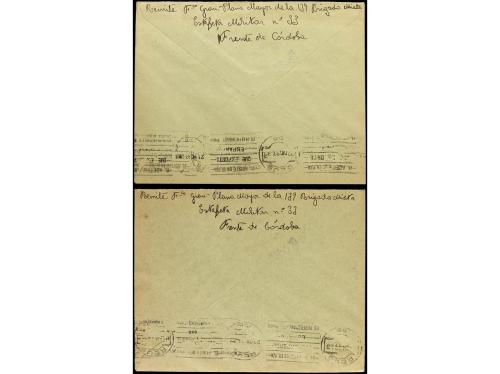 ✉ ESPAÑA GUERRA CIVIL. 1937. Dos cartas circuladas desde el 
