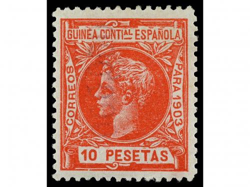 * COLONIAS ESPAÑOLAS: GUINEA. Ed. 25 y 26. 5 y 10 pts. LUJO.