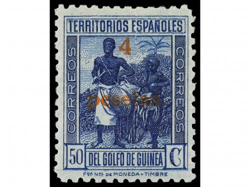 **/* COLONIAS ESPAÑOLAS: GUINEA. Ed. NE 12/14, NE 12d (2) y 