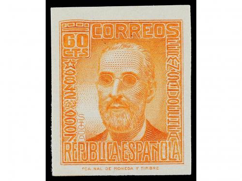 ** ESPAÑA. Ed. 732/40s. SERIE COMPLETA. 9 valores. SIN DENTA