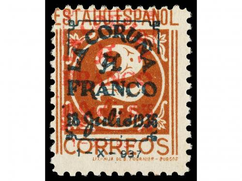 ESPAÑA E. LOCALES PATRIOTICAS: CORUÑA. CONJUNTO de series y 