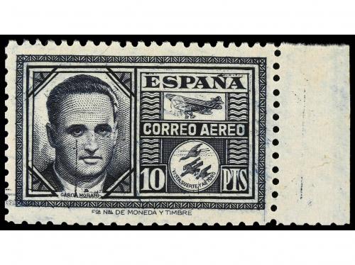 ** ESPAÑA. Ed. 992cc, 992cca. 10 pts. castaño negruzco y 10 