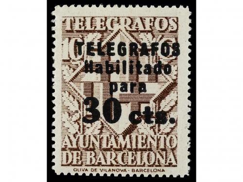 ** ESPAÑA: AYUNTAMIENTO DE BARCELONA. Ed. 17/20. TELÉGRAFOS.