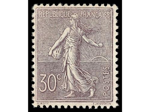 ** FRANCIA. Yv. 129/33. SERIE COMPLETA. 5 valores. 15 cts. d