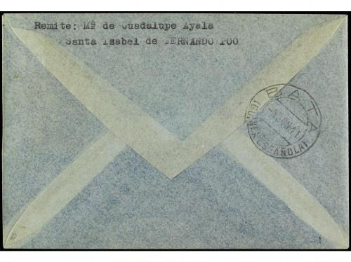 ✉ COLONIAS ESPAÑOLAS: GUINEA. Ed. 259L, 261. 1941. SANTA ISA