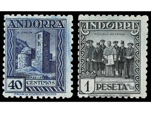 * ANDORRA. Ed. 28/44. SERIE COMPLETA. 17 valores. Centrado h