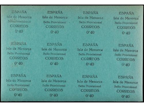 ** ESPAÑA E. LOCALES PATRIOTICAS: MENORCA. Ed. 1/2. SERIE CO