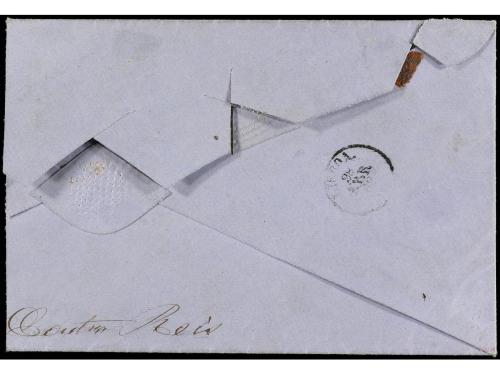 Δ PORTUGAL. Mu. 9 (2), 11. 1862. PORTO. Gran fragmento de ca