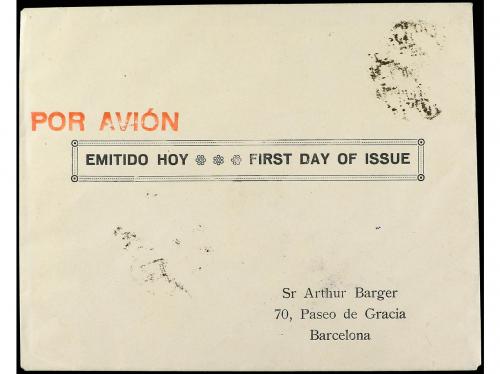 ✉ ESPAÑA. Ed. 766. 1938 (1 Junio). HB Aéreo + 5 pts. en sobr