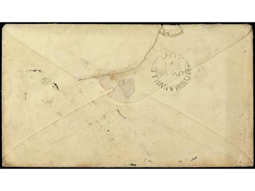 ✉ CUBA. Ant. 8. 1861. Sobre a CANADA, franqueado con sello d